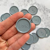 실링왁스세트 씰링 실링왁스스탬프 인장 사용자 지정 왁 스 물개 자기 접착제 모노그램 인감 초기 필 및 스틱 봉투 바다 1 인치 직경, 1.400pcs