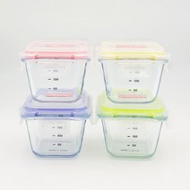 네오플램 글라스 이유식 4조세트