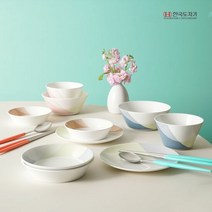 한국도자기 블루밍플라워 2인 세트 14p 부부수저 포함, 쿠팡 민트, 단품