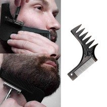 남성용 빗 브러쉬 수염 멋지게 기르기 잔털 제거, 블랙