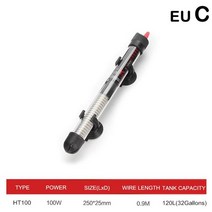 히터봉 110v220v 수족관 물고기 탱크 50w100w R9V3 용 EU 미국 조정 가능한 온도 조절기 히터 막대 잠수정 가열, [03] C, 03 C