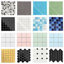 자기질 모자이크타일 벽 바닥타일 모음, 49.워터골드/메탈금장48mm