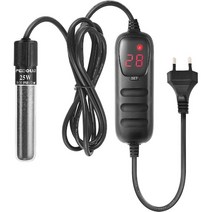 FEDOUR 수족관 히터 난방 어항 온도 조절 바다물 담수용, 기본