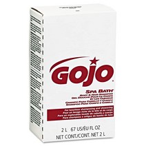 Gojo SPA BATH 바디 & 헤어 샴푸 기분 좋은 허브 향 2000mL 스파 목욕 리필 NXT 푸시 스타일 디스펜서 (4팩) - 2252-04