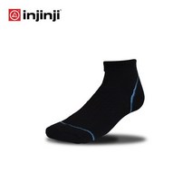INJINJI 인진지 쿨맥스 양말 레귤러 발가락 양말 등산 양말 스포츠 양말, BLACK