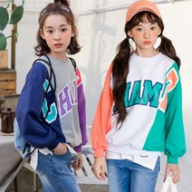 더루비 챔프블럭맨투맨 티셔츠