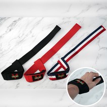 발레오 헬스 스트랩 손목 그립 보호대 3컬러 택1, 레드