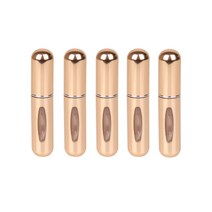 달모아 휴대용 향수 공병 향수통 스프레이 용기 5ml, 5개, 골드