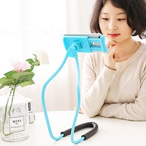 디엠몰 자유로운 손 넥 거치대 목에거는 핸드폰 거치대, 1개, 블루