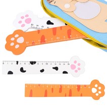 15센티 자 15센치 미니자 문구자 나무 방안자 15CM 캐릭터자 사무용자, 1. (화이트)