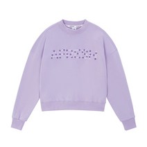 어프레쉬 블루밍 세미크롭 맨투맨_라벤더