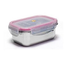 퀸센스 키워드없음 주방용품 스텐락 밀폐용기 스텐용기 사각 (950ml) 2W9EC501, 1개