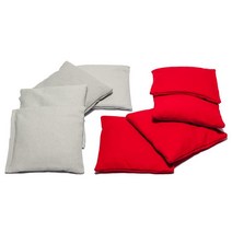 SC Cornhole Games 내후성 콘홀 세트 전문 규정 사이즈 프로 콘 홀 보드 또는 빈백 던지기 세트에 [미국 직배송], Red/Grey