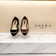 세라미카보나 [세라제화] 세무 장식 펌프스 구두 6cm A20P516 [2가지컬러]