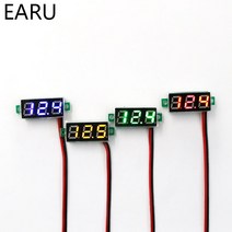 0.28 인치 DC LED 디지털 전압계 0-100V 자동 자동차 모바일 전원 전압 테스터 감지기 12V 적색 녹색 청색 황색 전류계, 2.DC 0-100V Blue