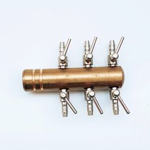 브로와기포기 황동분지 6구, 1개