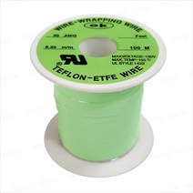 테프론 랩핑와이어 AWG30/0.25mm 100M 녹색/랩핑와이어 테프론와이어
