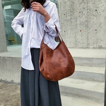 명양피프 숄더 호보백 여성가방 캐주얼 버킷백 40대 가방
