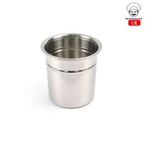 [NATURI] 스텐 낮은 비엠피 업소용 스텐통 1호 뚜껑미포함 뼈통 양념통 수저통 집게통 업소용뼈통 소스통 스텐소스통 비엠피 BMP 식당용스텐통 감자탕 N/T : 245A4B+1469