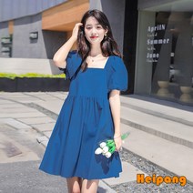 [HEIPANG] 여성 벌룬 플리츠 미니 원피스