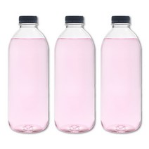 [유페트] 1000ml 우유 페트병 38파이 60개입 검정캡, 60개