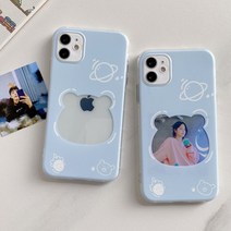 삼성 갤럭시 A시리즈 포토 사진 폰꾸 나만의 폰꾸미기 귀여운 캐릭터 슬림 투명 실리콘 케이스