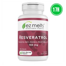 EZ Melts Trans Resveratrol 150mg 레스베라트롤, 1개