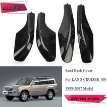 롤바 픽업트럭 자동차 워크바 프레임 튜닝 맞춤형 랙 루프박스 범퍼 외부 부품 4pcs 커버 탑 러기지 바 레일 엔드 보호 뚜껑 도요타 랜드 크루저 100 lc100 lx470