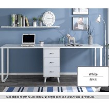 SSUK 쌍둥이 2인용 중고등학생책상 넓은 컴퓨터책상 재택근무, 블랙