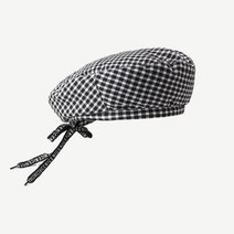 가을 환절기 간절기 겨울 격자 무늬 리본 여자 Berets 일본 Beret 니트 Feml 플랫 모자 프랑스 아티스트 추수 감사절 선물