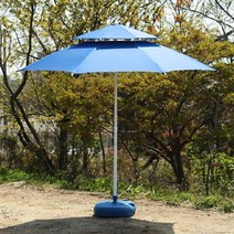 초대형파라솔 야외용테이블세트 스마트그늘막 횡단보도, 대(레드)