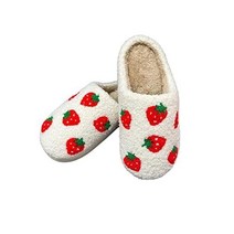 QQGB Womens Mens Cute Fuzzy Heart Slippers Memory Foam Fluffy Couple Cozy House Indoor Outdoor Shoes