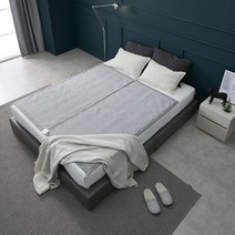 닥터스 은사매트 킹 분리난방 DC탄소매트 카본온열장판 라텍스전기장판 프리볼트 블루투스, 닥터스은사매트_킹(분리난방)/라이트그레이(블루투스)