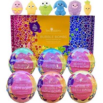 Easter Squishy Bubble Bath Bombs for Kids with Surprise Easter Squishy Toys Inside by Two Sisters., 1개