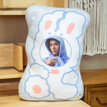 사람 얼굴 모양 봉제 인형 주문 제작 생일선물추천 10대여자, AP_30cm(한 면에 그림 있음)