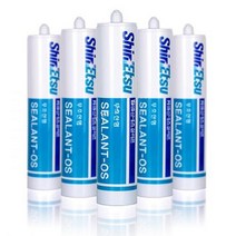 DIY 무초산 실리콘 270ml 1BOX 25개 5color CH1887817, 반투명／실리콘25개