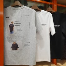 리트머스 여름 공용@세미 오버핏 등판 아트윅 반팔 티셔츠 M315