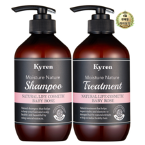 라이브잇 키렌 모이스처 네이처 샴푸 + 트리트먼트 세트 베이비로즈향, 3세트