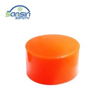 실리콘마개 형광색 철근캡 35-38mm 100개 안전용품, 철근캡 형광실리콘(35-38)