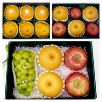 과일바구니 과일선물세트 이바지 상견례선물 승진선물 출산선물 사과배 샤인머스켓생과, 보자기 없이 상자와 쇼핑백
