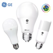 GE 삼파장 LED 전구 스틱 램프 4.5W 7W 9W 10W 12W 13W 15W 16W E26전구, A09_전구 HD LED EL 9W, 전구색(노란빛)
