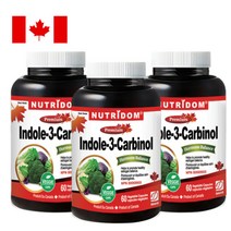 뉴트리돔 인돌3카비놀 400mg 고농축 순수 인돌3 60캡슐 (2개월분) N232, 60정, 3개