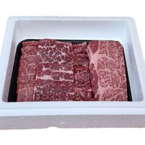 명절 한우 선물 세트 프리미엄 구이 투쁠, 소한판 모듬 (등심 삼각 보섭 앞치마 설깃머리), 800g