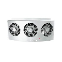 차량용 선풍기 카시트 뒷자석 카큘레이터 무소음 자동차 24볼트 뒷자리 car 3 air outlet 배기 팬 냉각 usb 전원 공기 청정기 라디에이터 팬 창 통풍구 멋진 환기, 하얀
