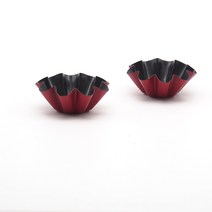 12 팩 물결 모양 미니 타르트틀 가능한 에그타르트, 12개, 12개