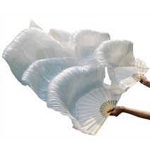무용 댄스 부채모조 실크 밸리 댄스 베일 팬 중국 팬 수제 염색, 02 Imitationsilk-150x90, 02 Color2-d