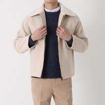 지지블랙 뽀글이 양털 카라 누빔 퀄팅 투웨이지퍼 울 무스탕 점퍼