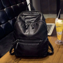 신고메고 여자 가벼운 천연 소가죽 직장인 노트북 책 백팩 가방