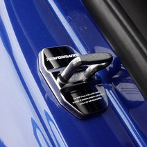 [모터스파이]BMW X6시리즈 G06 도어 녹방지 커버 도어스트라이커, 블랙크롬
