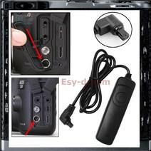 셔텨 릴리스 카메라 리모컨 버튼 RS80N3 5DS 5DSR 7D 5D Mark II III IV 6D 50D 40D 1DX 1D 용 셔터 케이블 원격 제어
